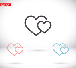 heart 10 eps bond icon design vector graphic