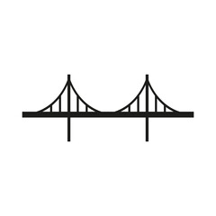 Bridge icon. Simple vector illustration on a white background