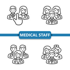 Medical Team Icons