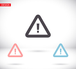 warning vector icon template color editable. Hazard warning attention symbol vector icon sign isolated on white background vector icon illustration for graphic and web