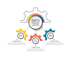 Presentation business abstract background infographic template