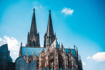 Fototapeta na wymiar View of Gothic Cathedral in Cologne, Germany
