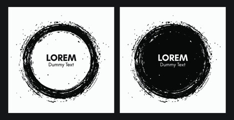 Vector Grudge Circles Graphic Elements
