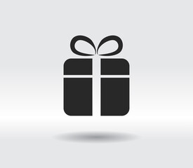 Gift box – Vector icon, vector illustration. Flat design style