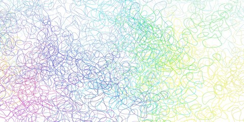 Fototapeta premium Light multicolor vector background with random forms.