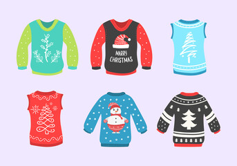 Set Christmas sweater.