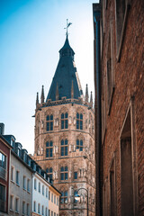 Fototapeta premium Street view of Cologne city, Germany.