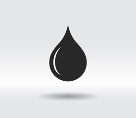 drop icon, vector illustration. Flat design