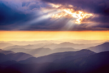Fototapeta premium Abstract mountain background