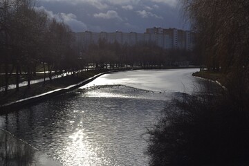 river in winter