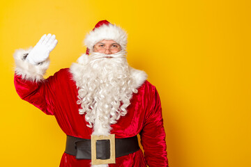 Santa Claus waving
