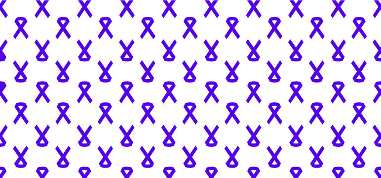 Purple day ribbon or month awareness november or april. World epilepsy day. Alzheimer disease, down, pancreatic cancer, fibromyalgia syndrome against. Vector solidarity ribbons symbol icons. Lupus day - Powered by Adobe