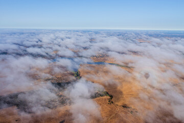 hot air balloon view