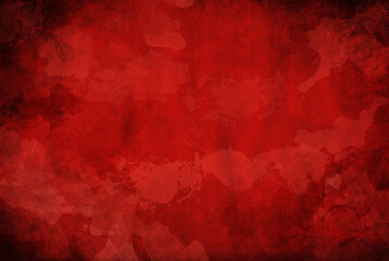 Deep red splashback