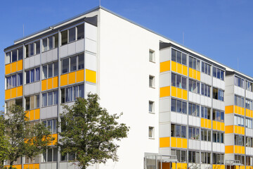 Panel building with modern facade in Berlin - Germany
