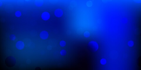 Dark pink, blue vector background with random forms.