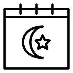 ramadan line style icon. very suitable for your creative project