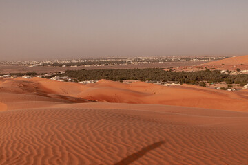 Fototapeta na wymiar Desert, Sunset @ Bidiya, Oman,