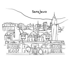 Famous buildings of Sarajevo