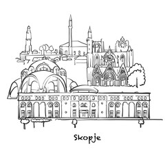 Famous buildings of Skopje