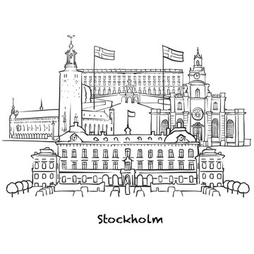 Famous buildings of Stockholm