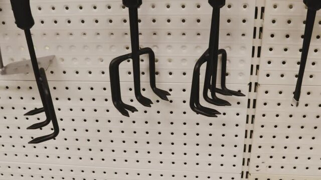 garden farm hoes mattock fork rake tools agriculture object