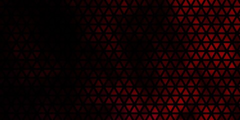 Dark Purple, Pink vector background with triangles.