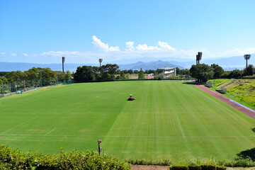 サッカーグラウンドの整備