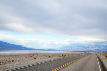 travelling in the death valley desert