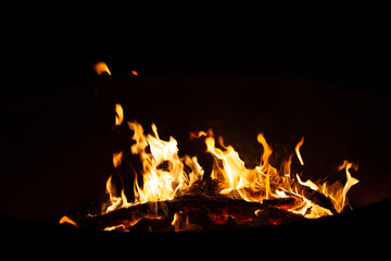 Fire at night