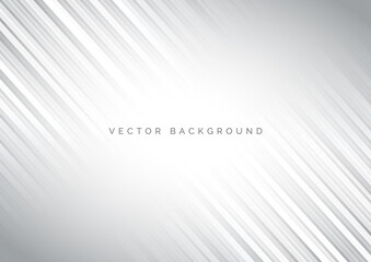Abstract white and grey diagonal stripe line pattern background.