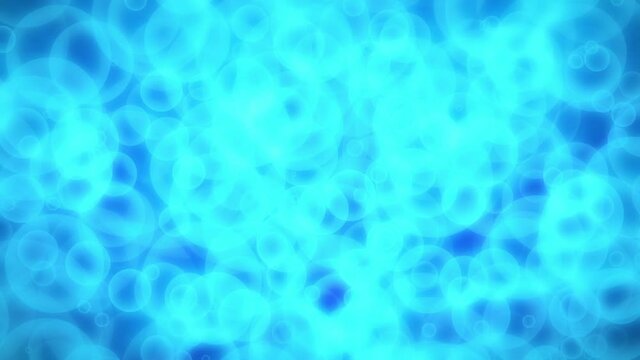 Blue Fuzzy Soapy Bubbles Abstract Background Loop 2