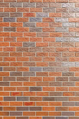 Red decorative brick in the wall as an  background.
