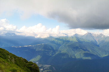 Beautiful mountains in the Caucasus.