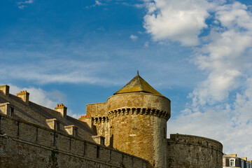 he dungeon of the castle of Duchess Anne of Brittany in the old town of Saint-Malo, France