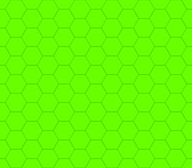 Seamless vector pattern of green honeycomb mosaic. Green hexagon tiles background. Print for wrapping, backgrounds, fabric, packaging, scrapbooking. 