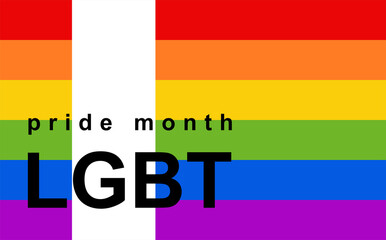 LGBT pride month background. Poster, card, banner 