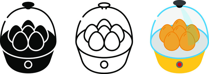 Egg boiler icon