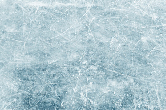 Natural texture of winter ice, blue ice as background