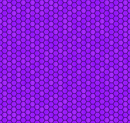 Seamless vector pattern of purple honeycomb mosaic. Purple hexagon tiles background. Print for wrapping, backgrounds, fabric, packaging, scrapbooking.