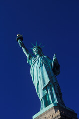 Fototapeta premium Low angle view of a statue, Statue Of Liberty, New York City, New York State, USA 