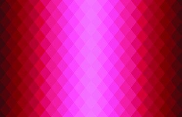 Pink geometric background in origami style with gradient. Pink vector polygonal rectangles illustration. Bright abstract rhombus mosaic background for design, business, print, web.Seamless vector.