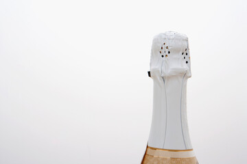 Fototapeta na wymiar Close-up of a champagne bottle