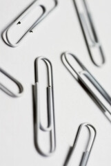Close-up of paper clips