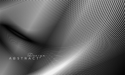 Black & White geometric gradient, futuristic background.