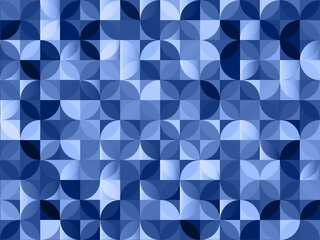 Abstract geometric blue background.