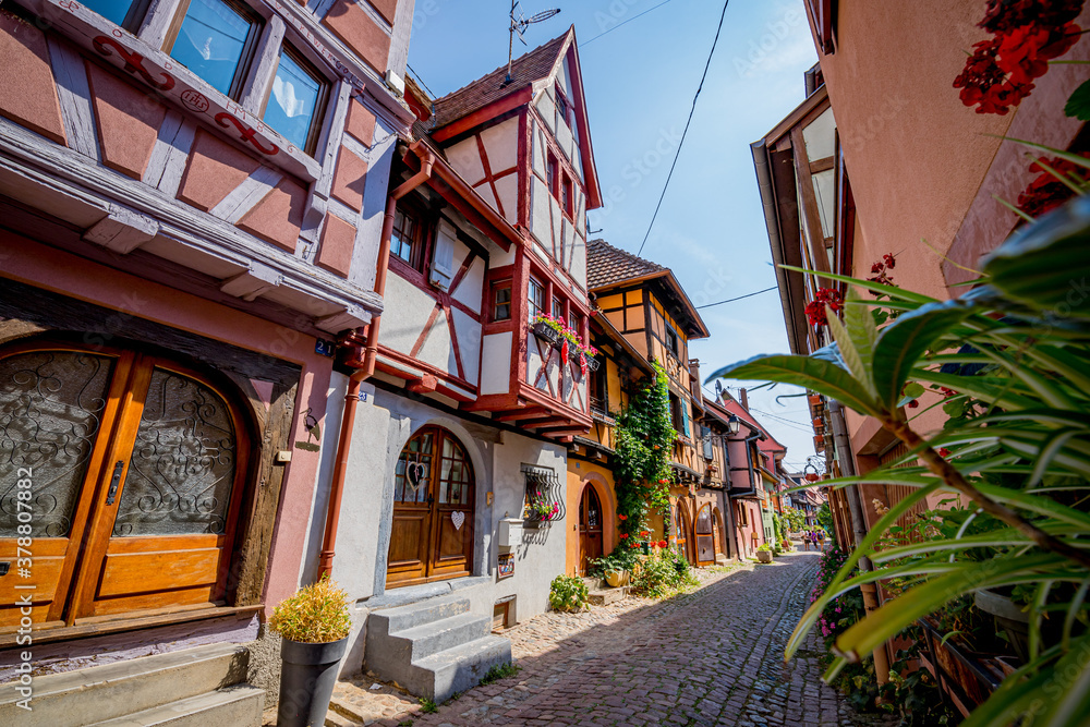 Poster Dans le village de Eguisheim