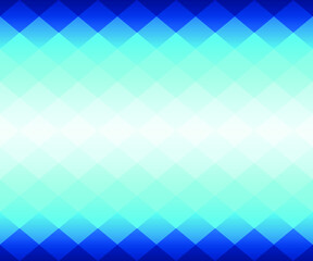 Blue geometric background in origami style with gradient. Blue vector polygonal rectangles illustration. Bright abstract rhombus mosaic background for design, business, print, web. Seamless vector.