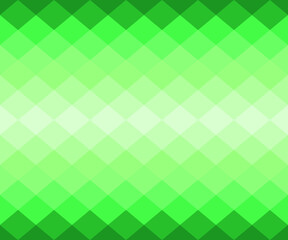 Green geometric background in origami style with gradient. Green vector polygonal rectangles illustration. Bright abstract rhombus mosaic background for design, business, print. Seamless vector.