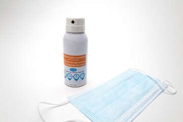 Covid-19 solution hydro-alcoolique et masque 2